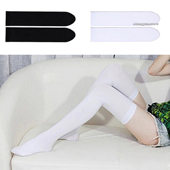 Vớ Dài Qua Gối Màu Trơn Co Giãn Thời Trang Cho Nữ | BigBuy360 - bigbuy360.vn
