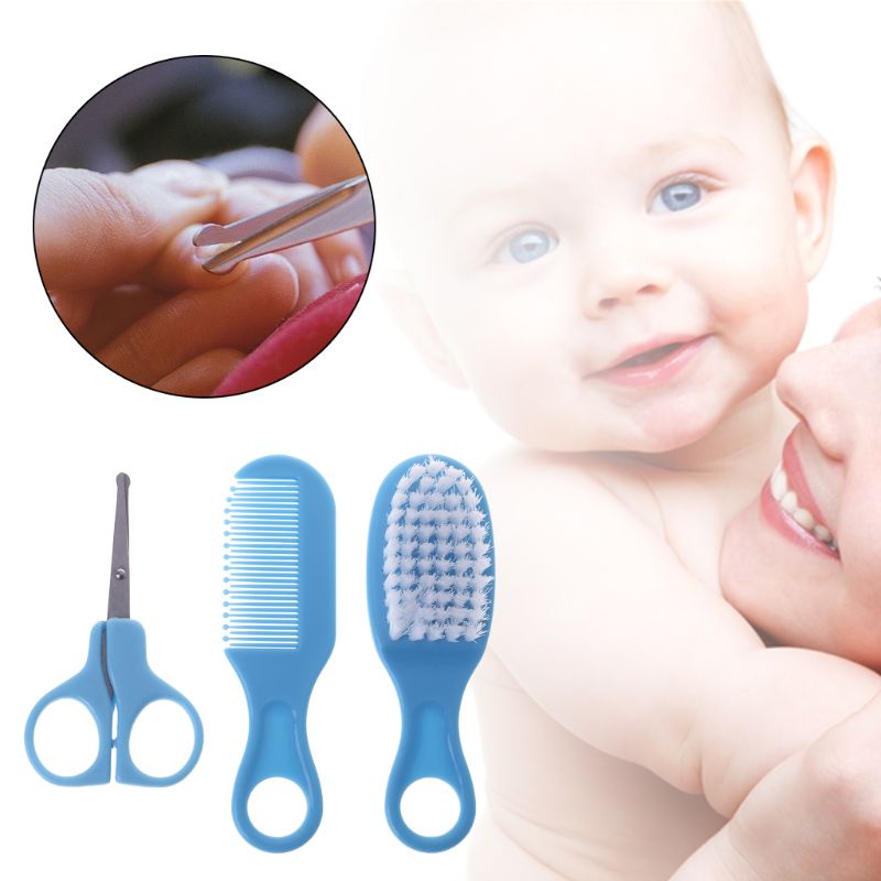 Bộ Dụng Cụ Kéo Lược Chải Tóc Mát Xa An Toàn Cho Bé