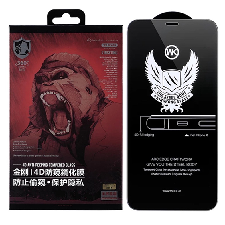 Kính Cường Lực Cho iPhone Chống Nhìn Trộm King Kong Cho IP 15/14/ 13/12/11 Pro/ProMax XR/XsMax/ Xs/X 8/7 Plus 6/6S Plus