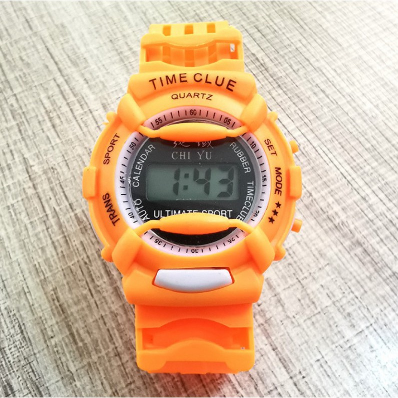 M98 FGU Đồng hồ điện tử trẻ em nam nữ TIME CLUE dây cao su cực đẹp 64 M98