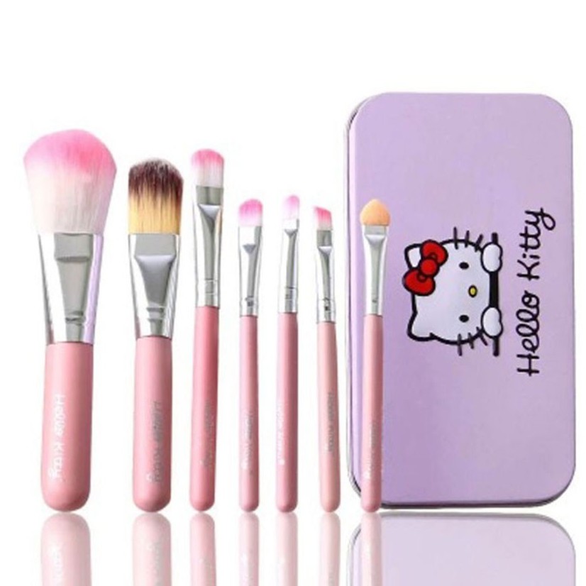 SET CỌ TRANG ĐIỂM HELLO KITTY 7 MÓN CƠ BẢN CÓ HỘP ĐỰNG TIỆN GỌN