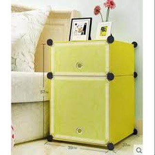 Tủ ghép đầu giường thông minh 2 tầng