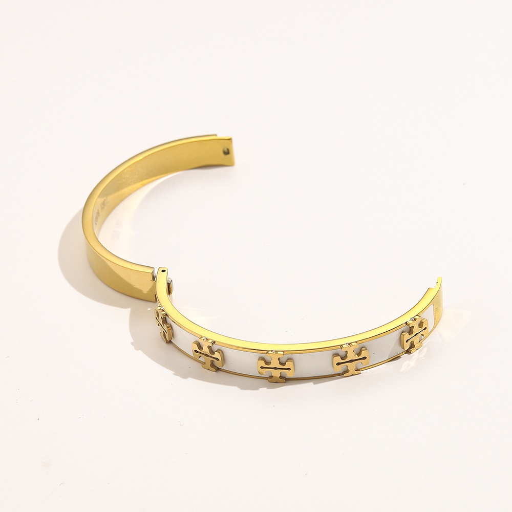 TORY BURCH Vòng Đeo Tay Bằng Thép Titan Thiết Kế Tinh Tế Thời Trang