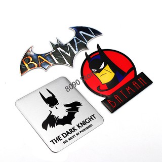 Batman Hợp Kim Xe Thân Miếng Dán Biển Tên Tự Động Phía Sau Cửa Sổ Biểu Tượng Huy Hiệu Decal Trầy Xước Bao Trang Trí