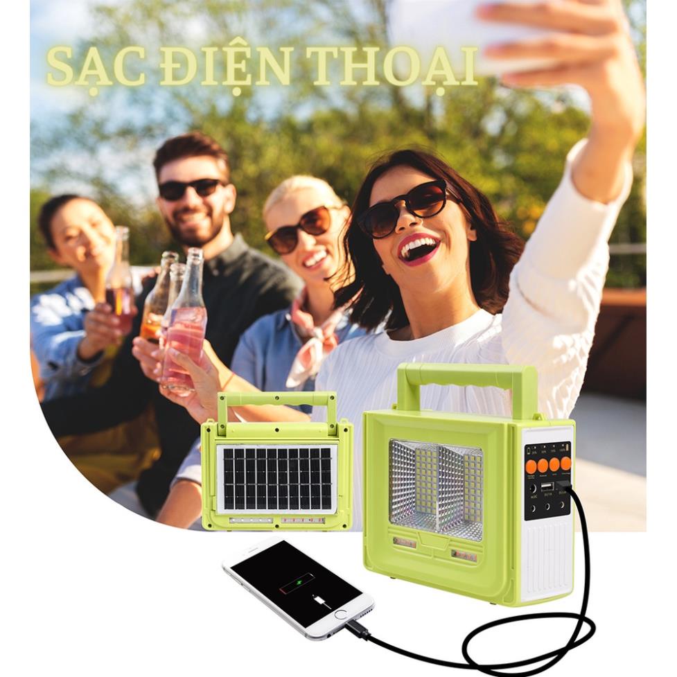 Bộ Lưu Điện Năng Lượng Mặt Trời Công Suất 100w, Có Loa Cao Cấp Chính Hãng SUNRISE