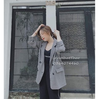 Áo vest kẻ caro