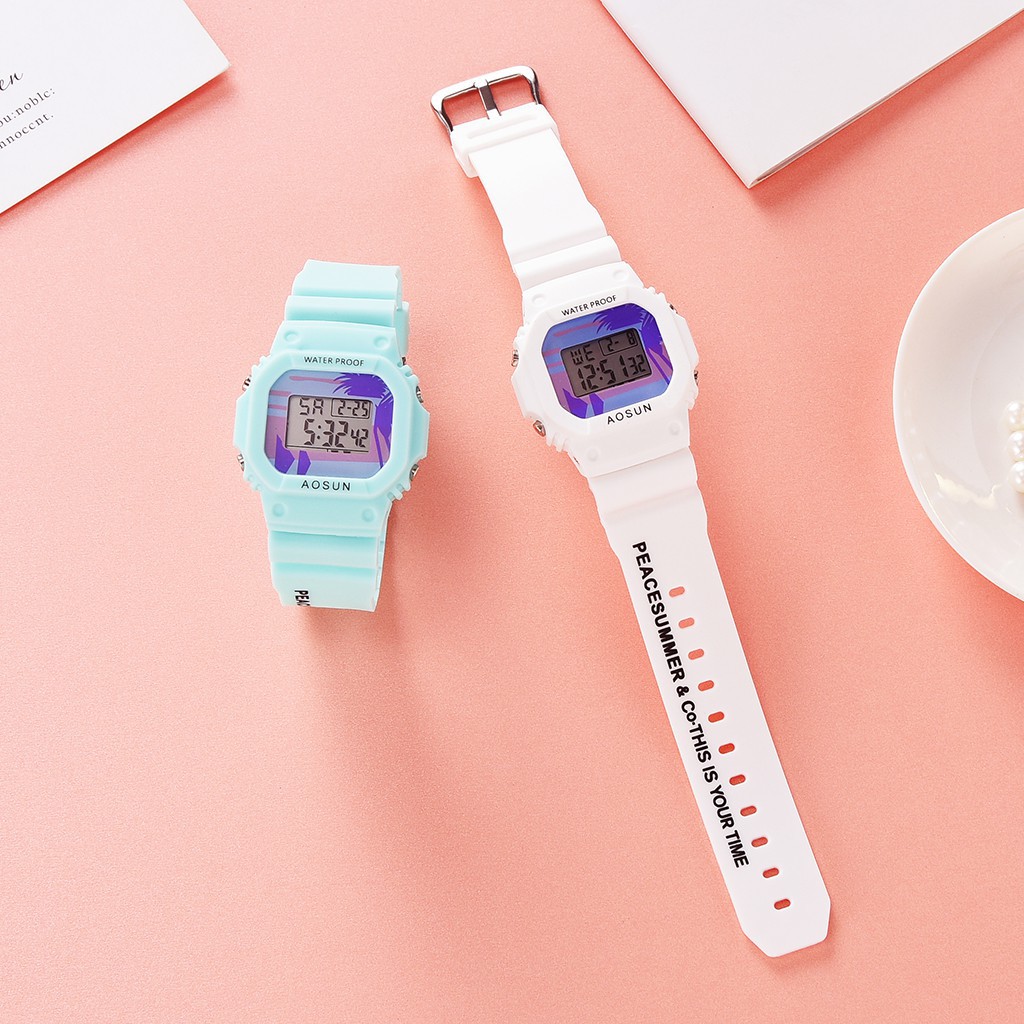 Đồng Hồ Điện Tử LVPAI Dành Cho Nữ Phong Cách Hàn Quốc Đơn Giản