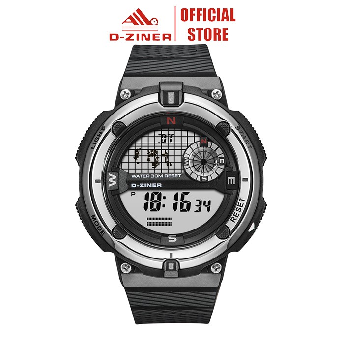 Đồng hồ điện tử nam chính hãng thể thao D-ZINER DZ8722 chống nước 30M kèm hộp thiếc LINDO