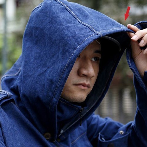 Áo chống nắng bò jean nam phong cách thoáng khí cản 95% tia UV