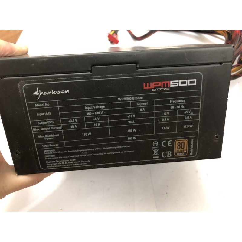 Nguồn WPM500 modul 80 plus nguyên bản, ít dùng