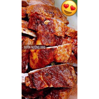 SƯỜN BBQ TẨM ƯỚP SẴN KHAY 500GR