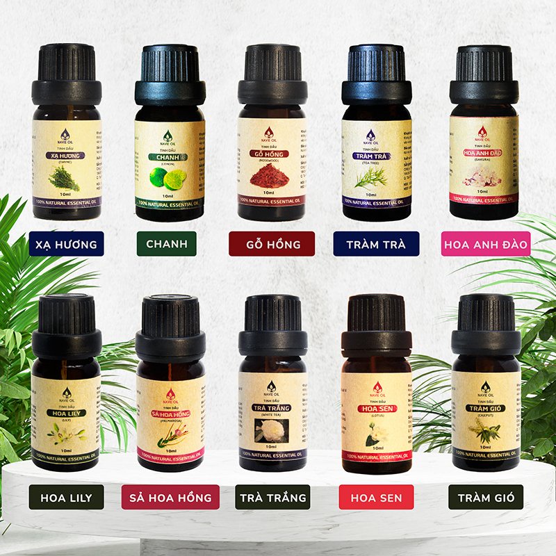 Tinh Dầu Thiên Nhiên Nguyên Chất Thơm Phòng Mùi Mới Lạ Chai 10ml