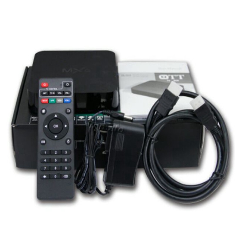 ♘¤◑Thiết bị MXQ PRO Android TV Box thông minh hỗ trợ 4k 1g 8g H3 7.1 3d Iptv Dvb T2