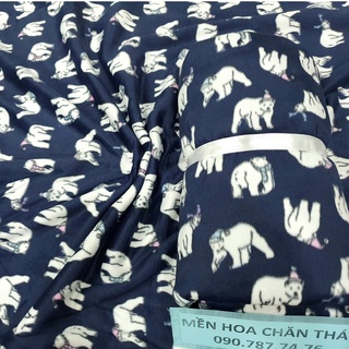 Sale 99k còn 89k/Mền nỉ🔥Thái “XANH GẤU” văn phòng đi học du lịch
