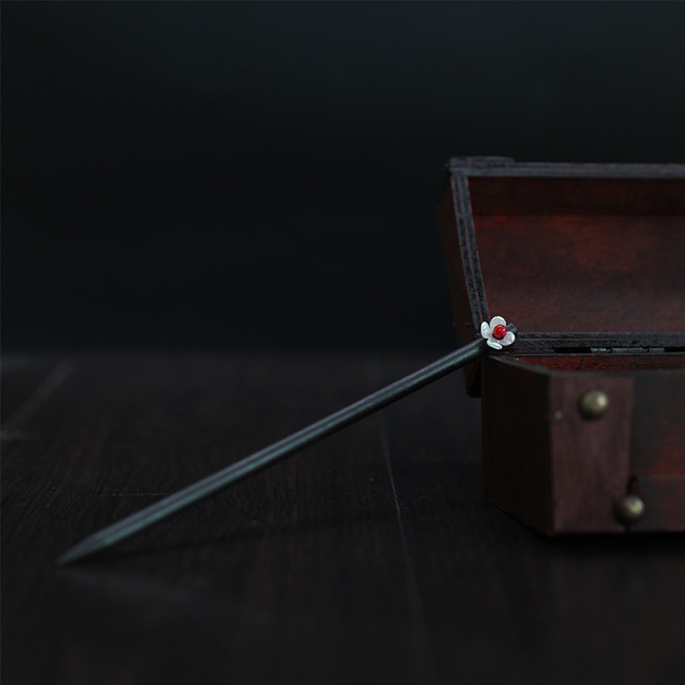 Trâm cài tóc bằng gỗ kiểu dáng Trung Hoa đơn giản cho nữ