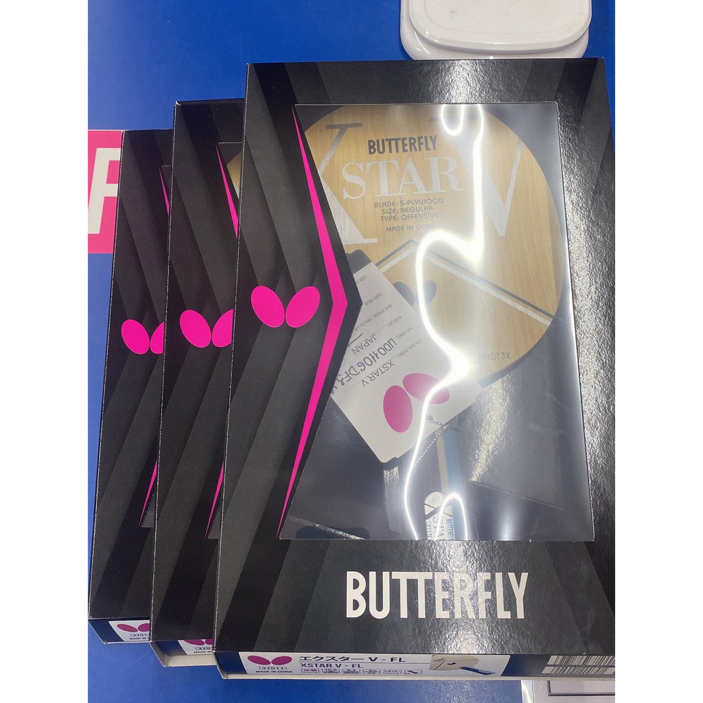 Cốt Vợt Bóng Bàn XSTAR V Chính Hãng Butterfly giá rẻ cấu tạo 3 lớp gỗ
