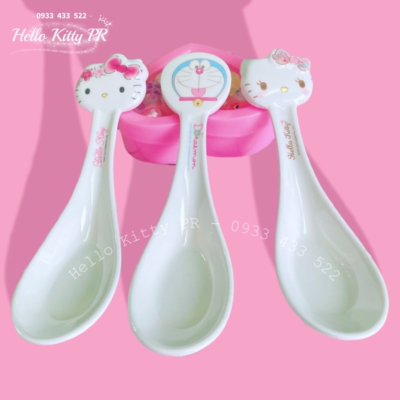 Tô chén muỗng ly dĩa Hello Kitty