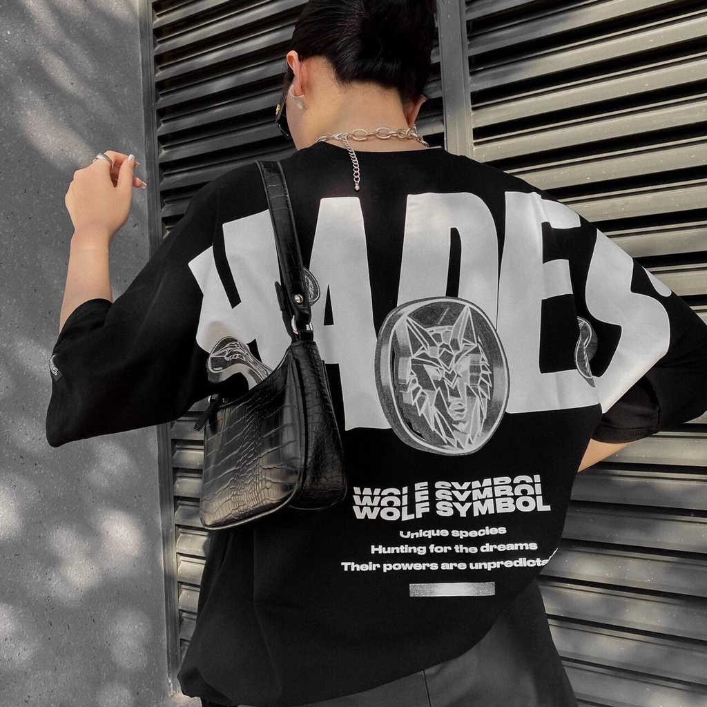 [ NÓNG] Áo Phông HADES Form Rộng Tay Lỡ Nhiều Màu, Áo Thun Chữ Ngực Unisex - ZADOLA FASHON