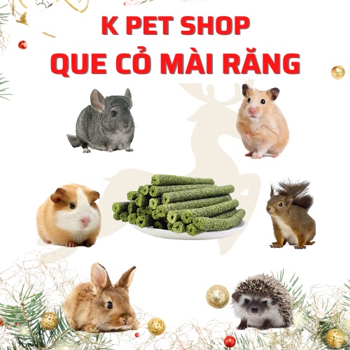 Bánh Que Cỏ Mài Răng 🐶 FREE SHIP 🐶 Bánh Mài Răng 1 Que Thức Ăn Bổ Dưỡng Cho Thỏ, Bọ,Sóc,Hamster