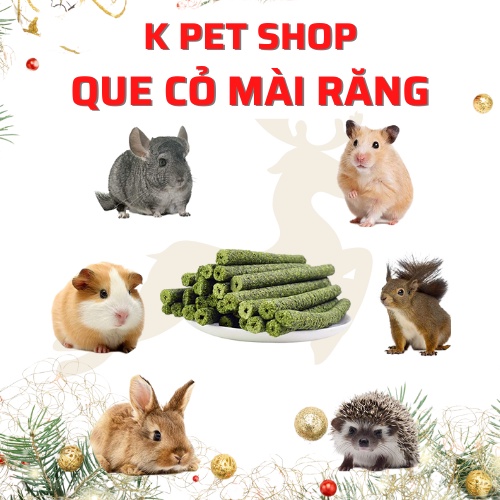 Bánh Que Cỏ Mài Răng  FREE SHIP  Bánh Mài Răng 1 Que Thức Ăn Bổ Dưỡng Cho Thỏ, Bọ,Sóc,Hamster