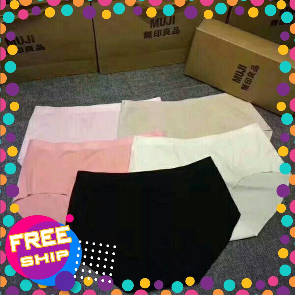 Hộp 5 quần lót nữ MuJi cao cấp hàng xuất Nhật [BI &amp; CI]