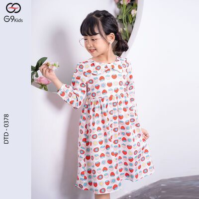 Đầm xèo  0378 G9moza chất liệu Kate tạo nên phong cách Đến trường, đi chơi Xinh xắn, đáng yêu