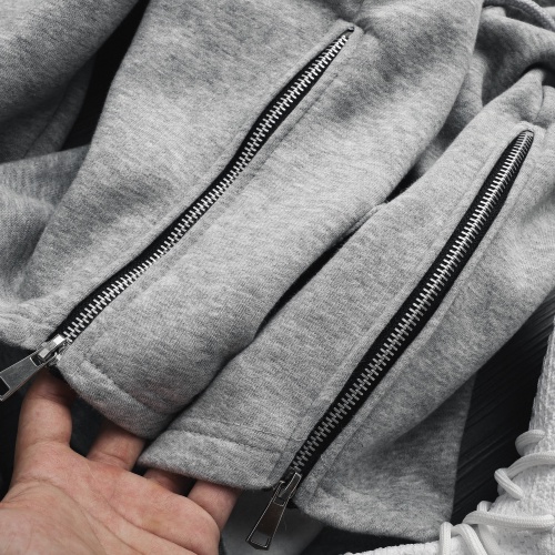 Áo hoodie nam nữ 2 khóa xẻ tà siêu xịn phong cách sang chảnh form 40-80 Kg