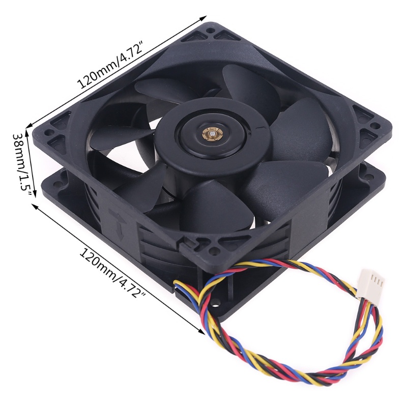 Quạt Tản Nhiệt NAMA QFR1212GHE QFR1212GHE-PWM 4P 12V 2.7A 12038 Server Cho Bitcoin Miner