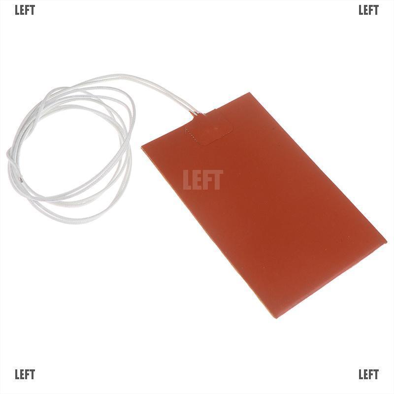 LEFT 300W 220V 10x15cm Engine Oil Tank Silicone Heater Pad Rubber Heating Mat Warming