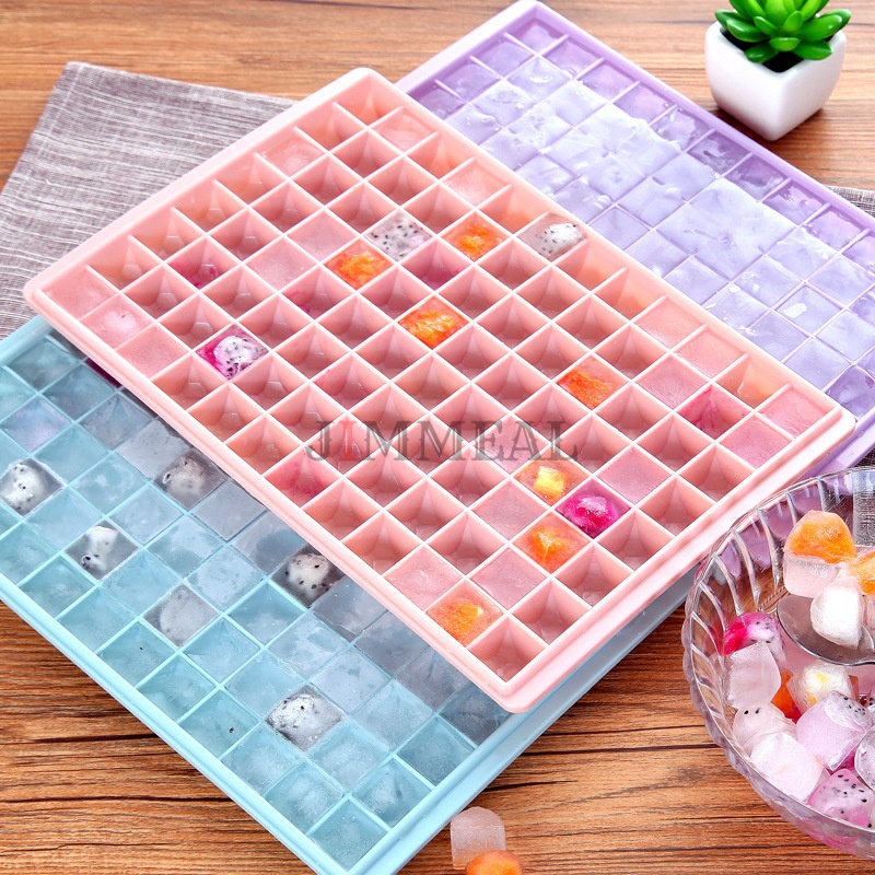 Khay Làm Đá Viên Kim Cương 96 Viên, Khay Đựng Đá Tủ Lạnh Làm Thạch, Rau Câu Tiện Dụng