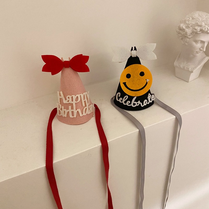 Mũ sinh nhật 3D dễ thương phong cách Hàn Quốc