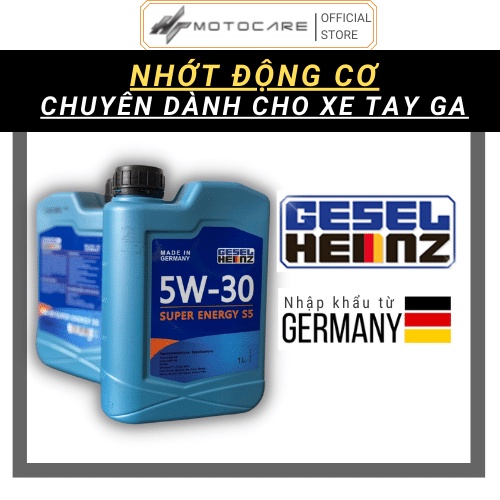 Nhớt xe tay ga Gesel Heinz 5W30 1L Full tổng hợp nhập khẩu ĐỨC