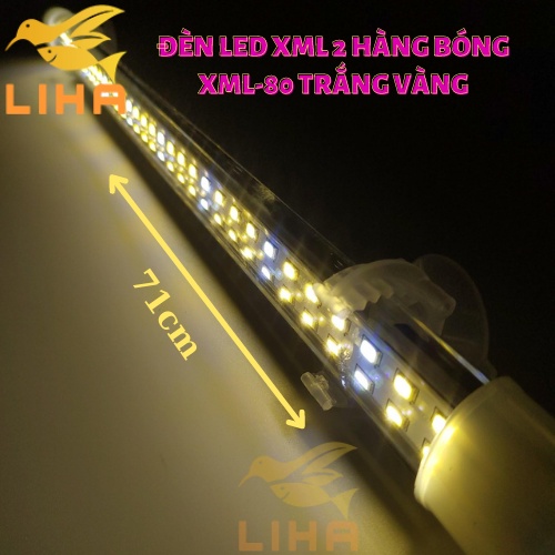 Đèn Led XML 2 Hàng Bóng XML-80 - Led Thủy Tinh Xuanmeilong Chuyên Dụng Cho Cá Cảnh