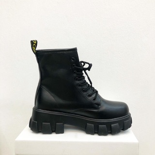 Boots giày da thời trang độn đế 5cm
