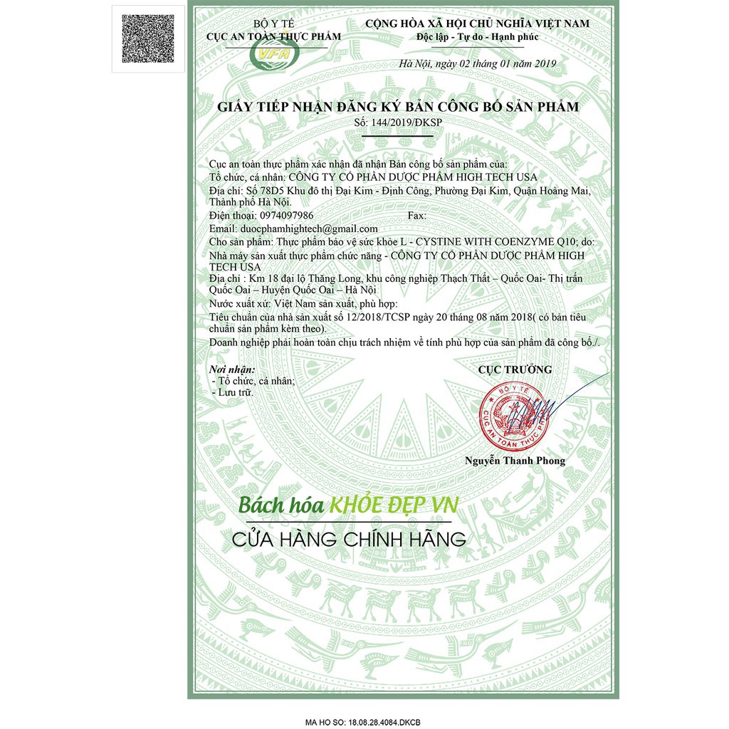 Viên uống L-Cystine with Coenzym Q10 giúp đẹp da, khỏe tóc - Hộp 60 viên | BigBuy360 - bigbuy360.vn