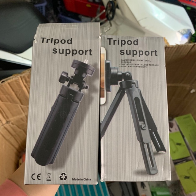 Gậy Tripod Support 3 chân kẹp điện thoại