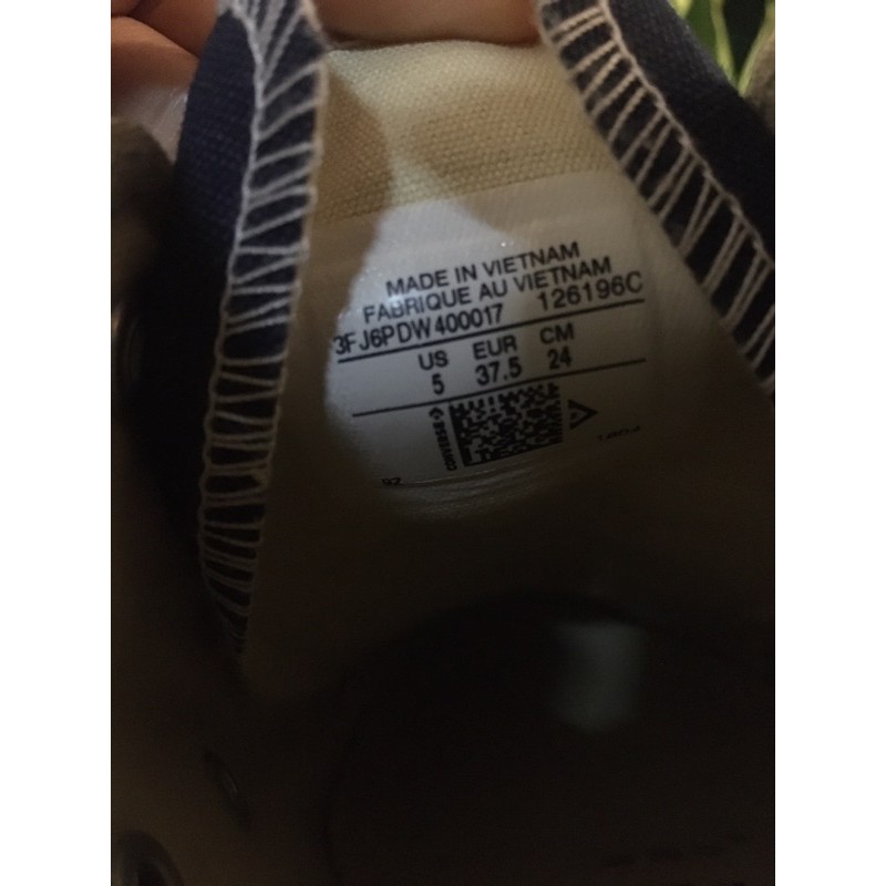 [Authentic] Giày converse xanh navy size 5/37,5