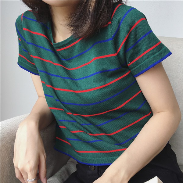 [SẴN] Áo croptop len tay ngắn Ulzzang Quảng Châu ALC20 | BigBuy360 - bigbuy360.vn
