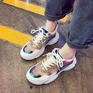 [FREESHIP TỪ 50K] Giày thể thao nữ hở gót Chic Sneakers, giày siêu thoáng khí nhẹ cho (A2729)