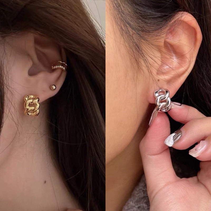 Bông tai 3 khoen mini