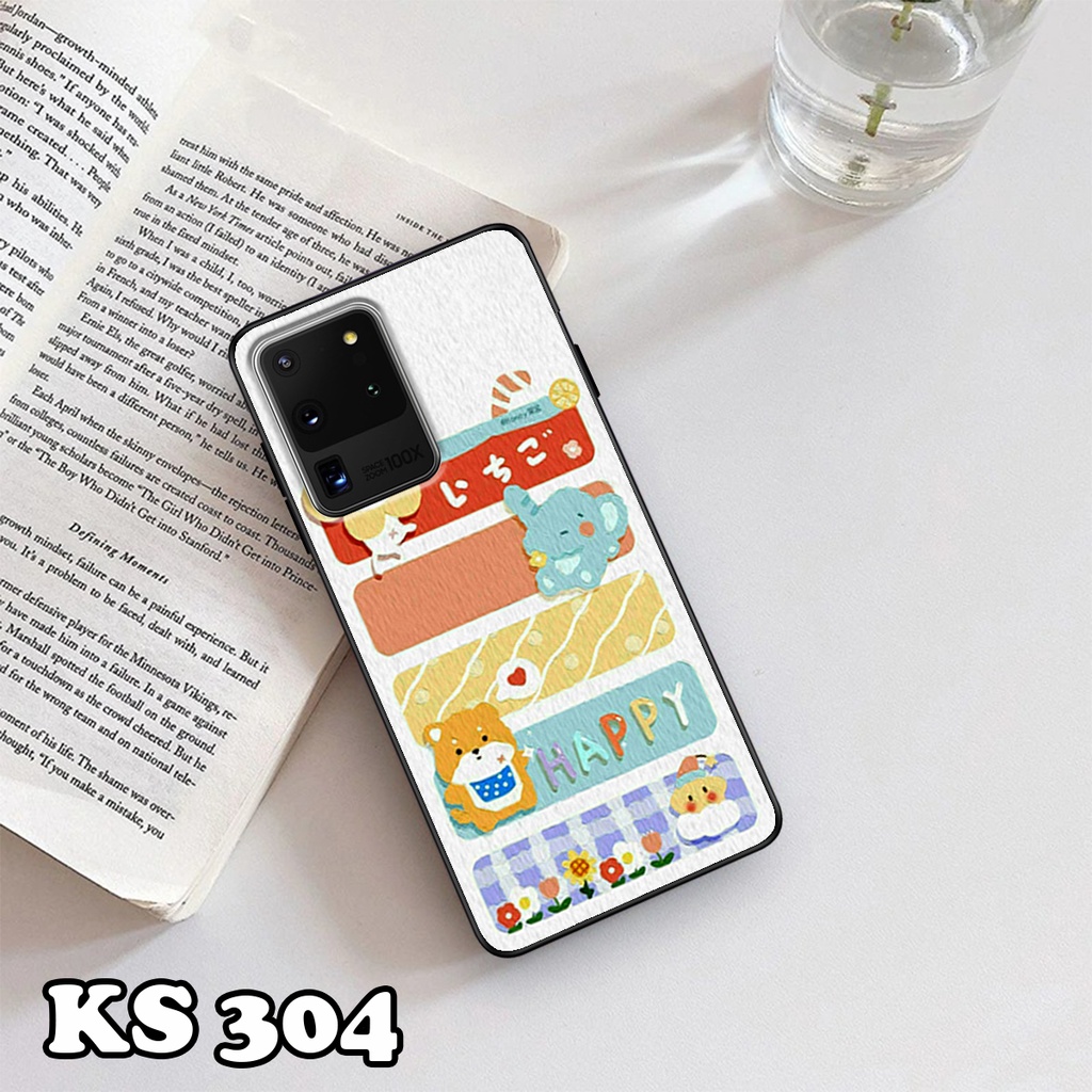 Ốp lưng Samsung S20 - S20 Plus - S20 Ultra - S2- FE - Ốp Samsung in hình Gấu&amp;Thỏ - Lưng nhám viền TPU