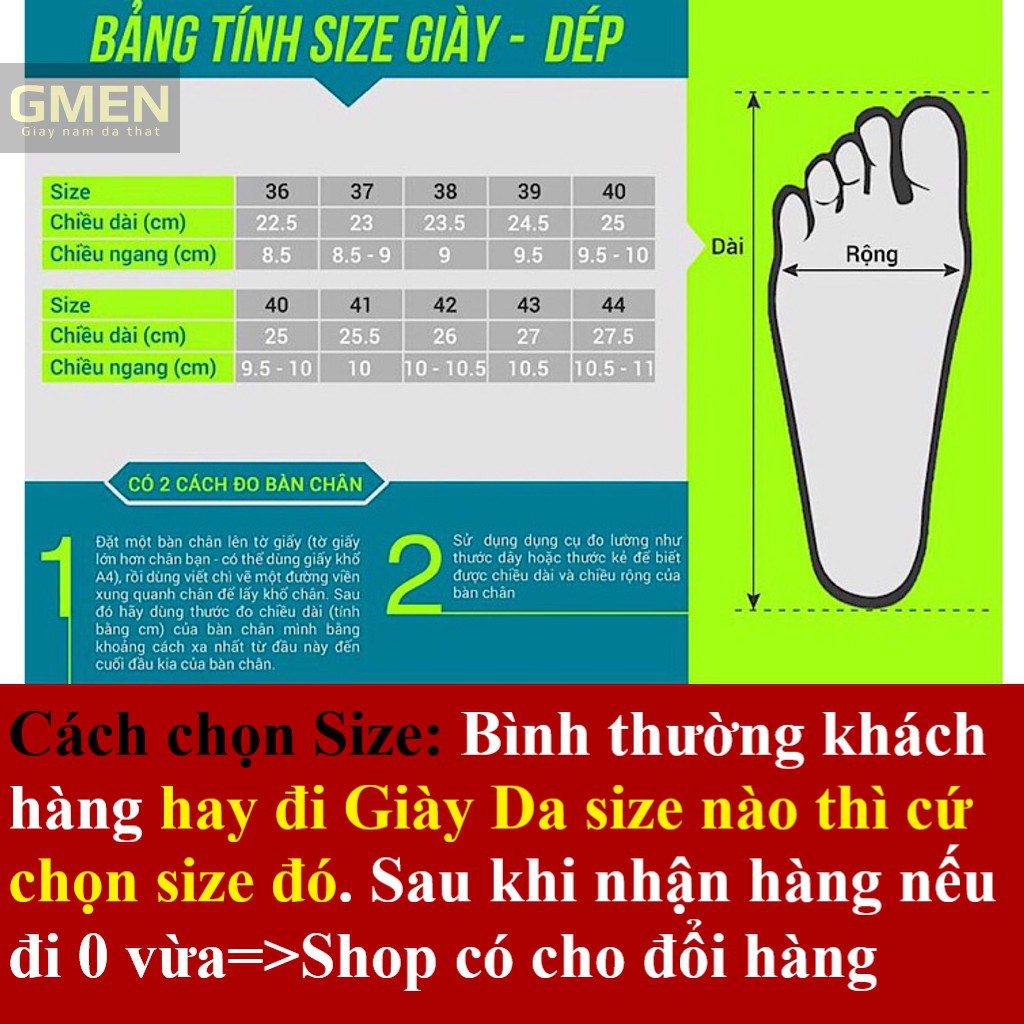 da nam Giày sục nam chất liệu da thật đục lỗ thoáng khí đế cao su êm chân bảo hành 12 tháng TK0353