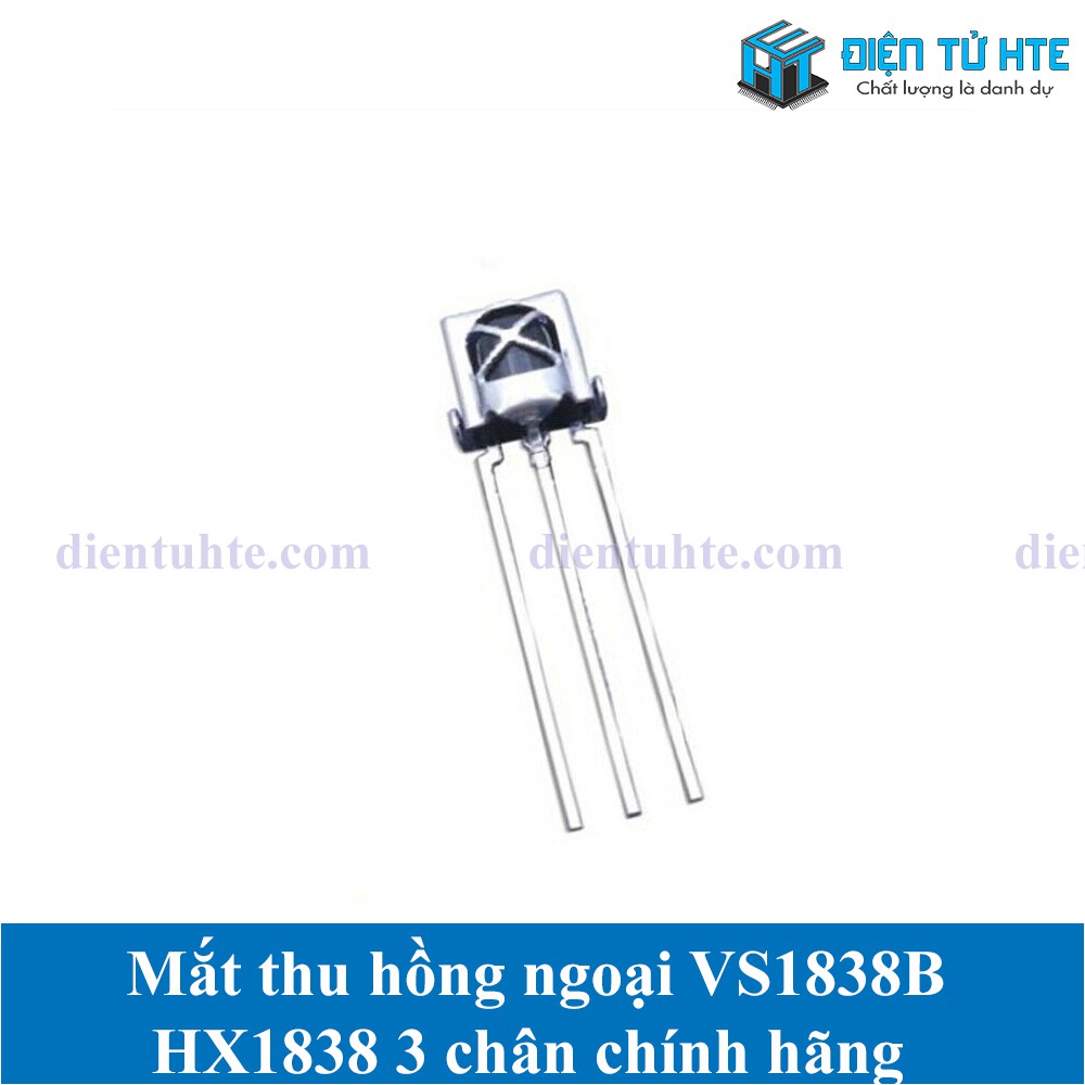 Mắt thu hồng ngoại VS1838B HX1838 3 chân vỏ nhôm chính hãng [HTE Quy Nhơn CN2]