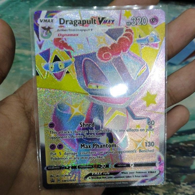 (Bản tiếng Anh) Thẻ bài Shiny Dragapult Vmax- Trading Card Game Pokemon TCG