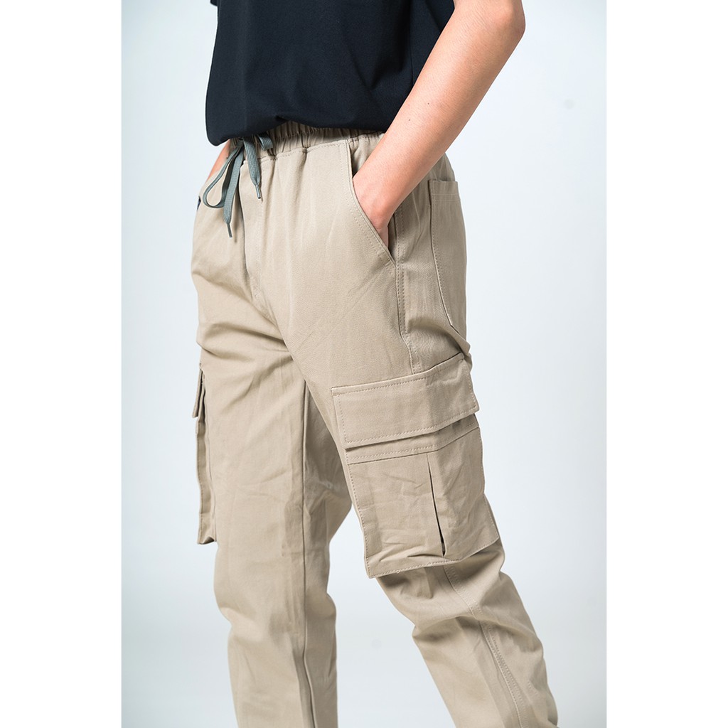 Quần Jogger Kaki Nam Túi Hộp Co Dãn Cao Cấp