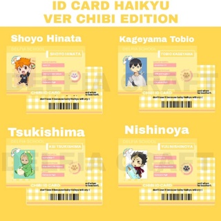 Haikyuu ver chibi thẻ id quá tải dễ thương > <