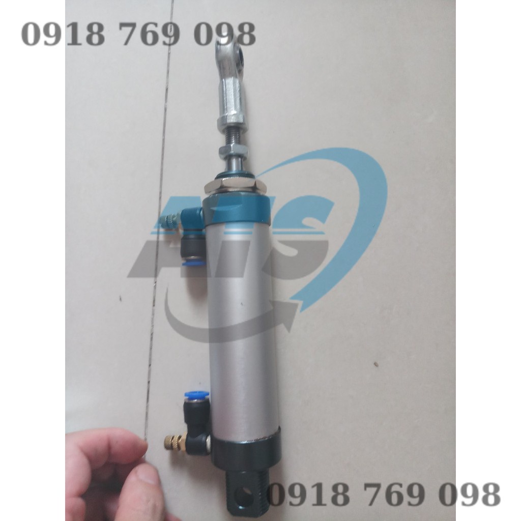Combo xi lanh khí nén MAL 32x75 và mắt trâu