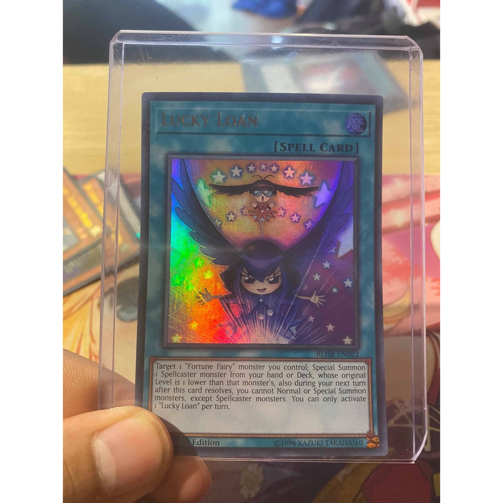 Lá bài thẻ bài Yugioh Lucky Loan - Ultra Rare - Tặng bọc bài nhựa bảo quản
