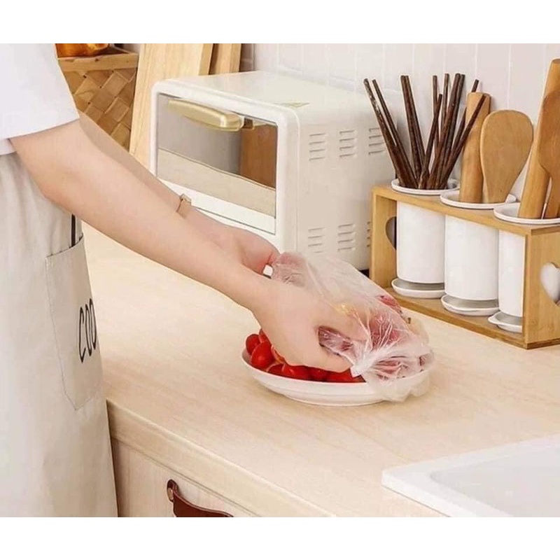 Set 100 Túi bọc thực phẩm phiên bản mới(Set túi gấu bo chun 100 cái)