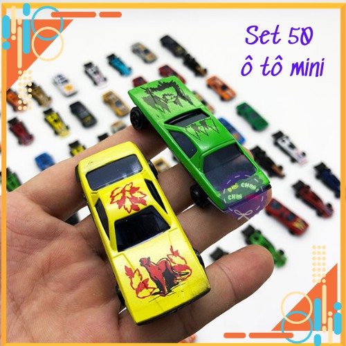 Set 50 ô tô mini - Đồ chơi ô tô cho bé